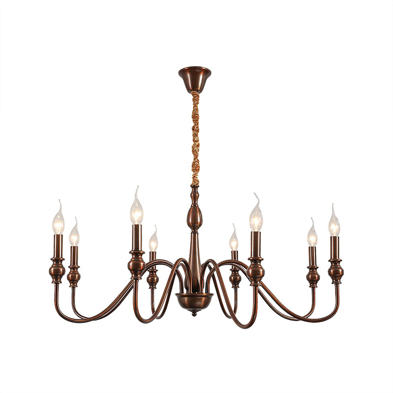 Baxton Candelabra Chandelier - Elegant 5-Light Crystal Ceiling Fixture for Dining Room, Bedroom & Living Room Lighting