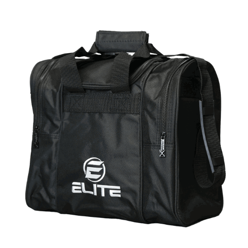 ELITE Deluxe Single Tote Bowling Bag - Black | Premium Bowling Accessory for Men & Women | Perfect for League Play & Practice Sessions