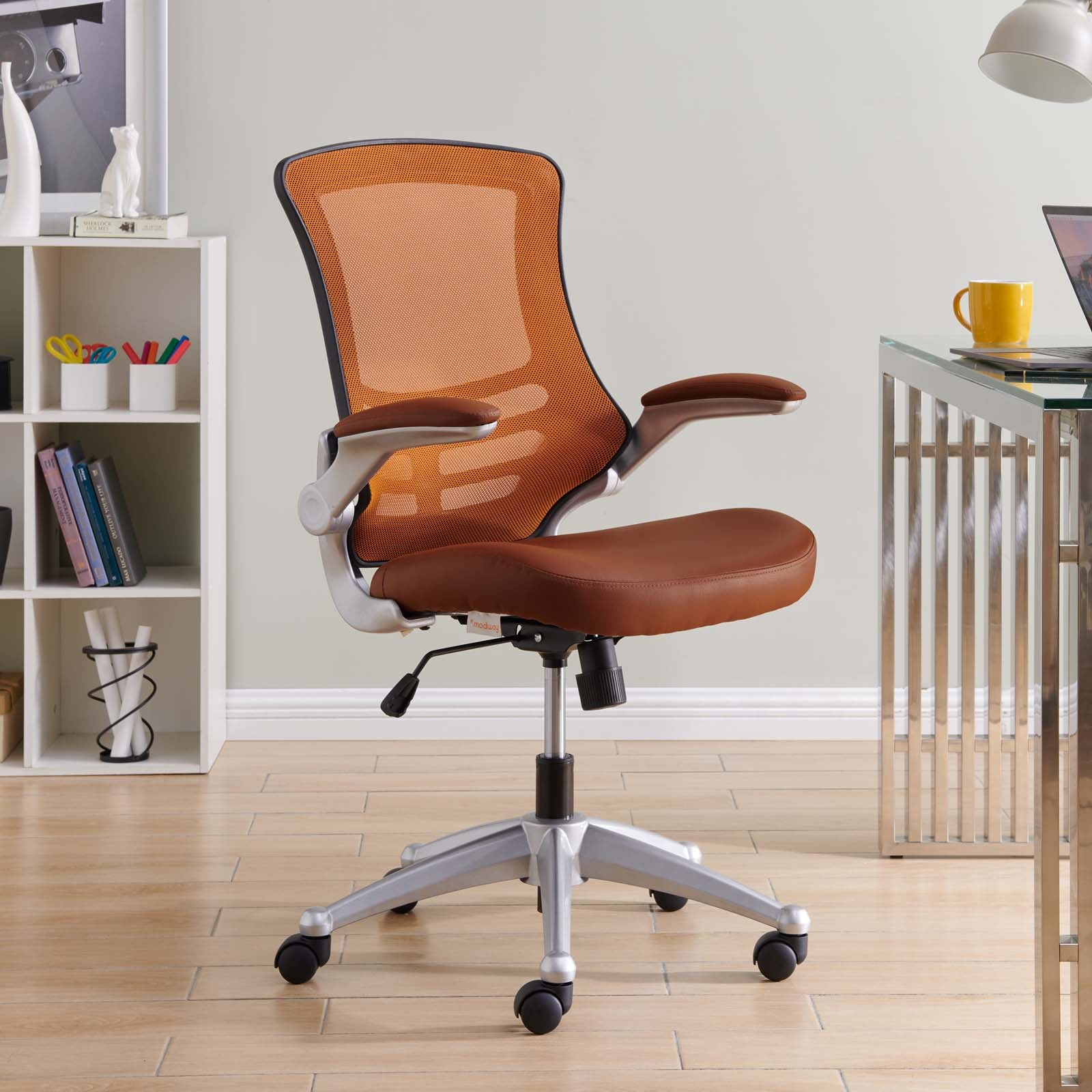 Ergonomic Office Chair with Adjustable Height & Lumbar Support - Comfortable Desk Chair for Home & Office Workspaces - Perfect for Long Hours of Sitting & Remote Work