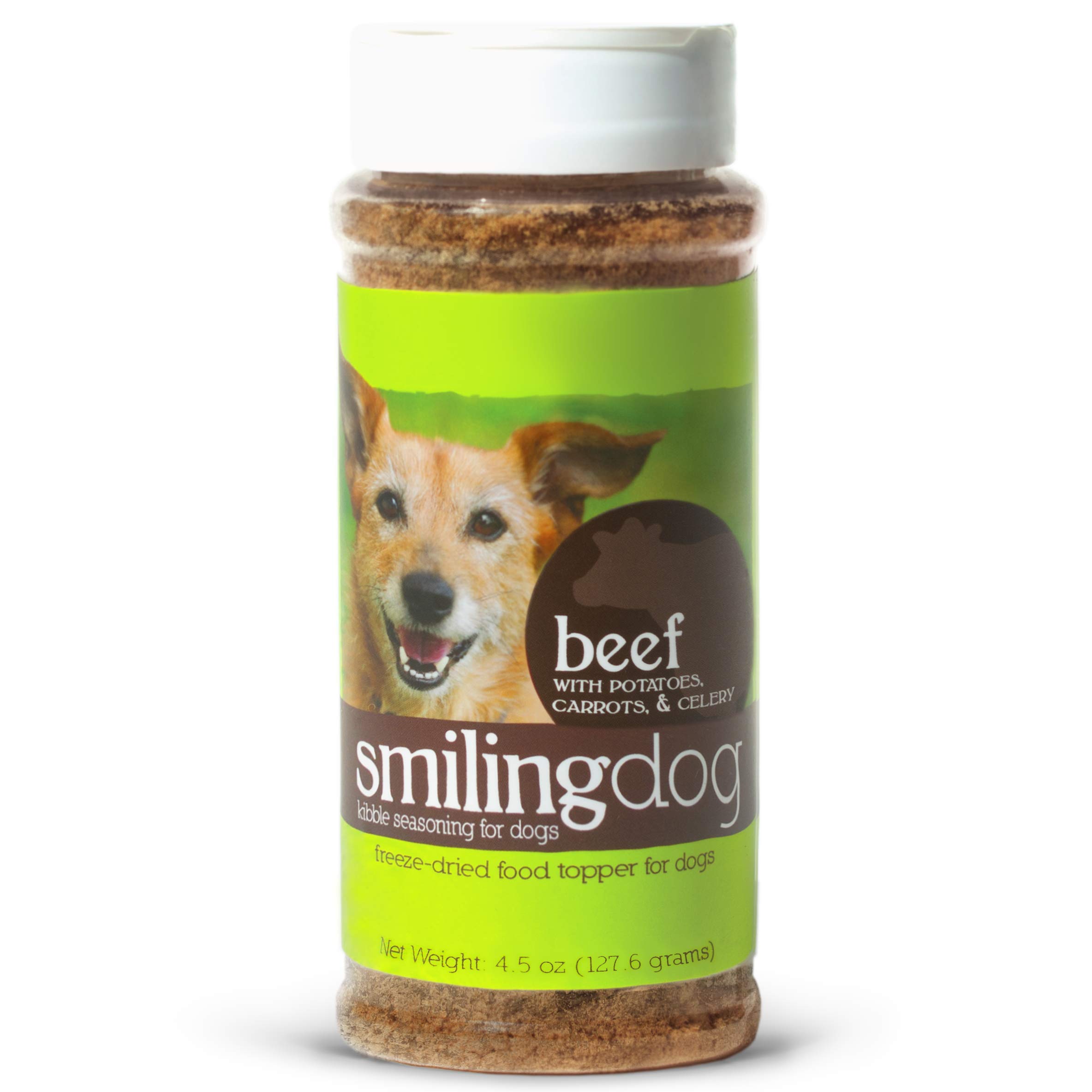 Herbsmith Kibble Seasoning - Freeze Dried Beef Dog Food Topper for Picky Eaters - 4.5oz - Enhance Flavor & Nutrition for Dogs at Mealtime