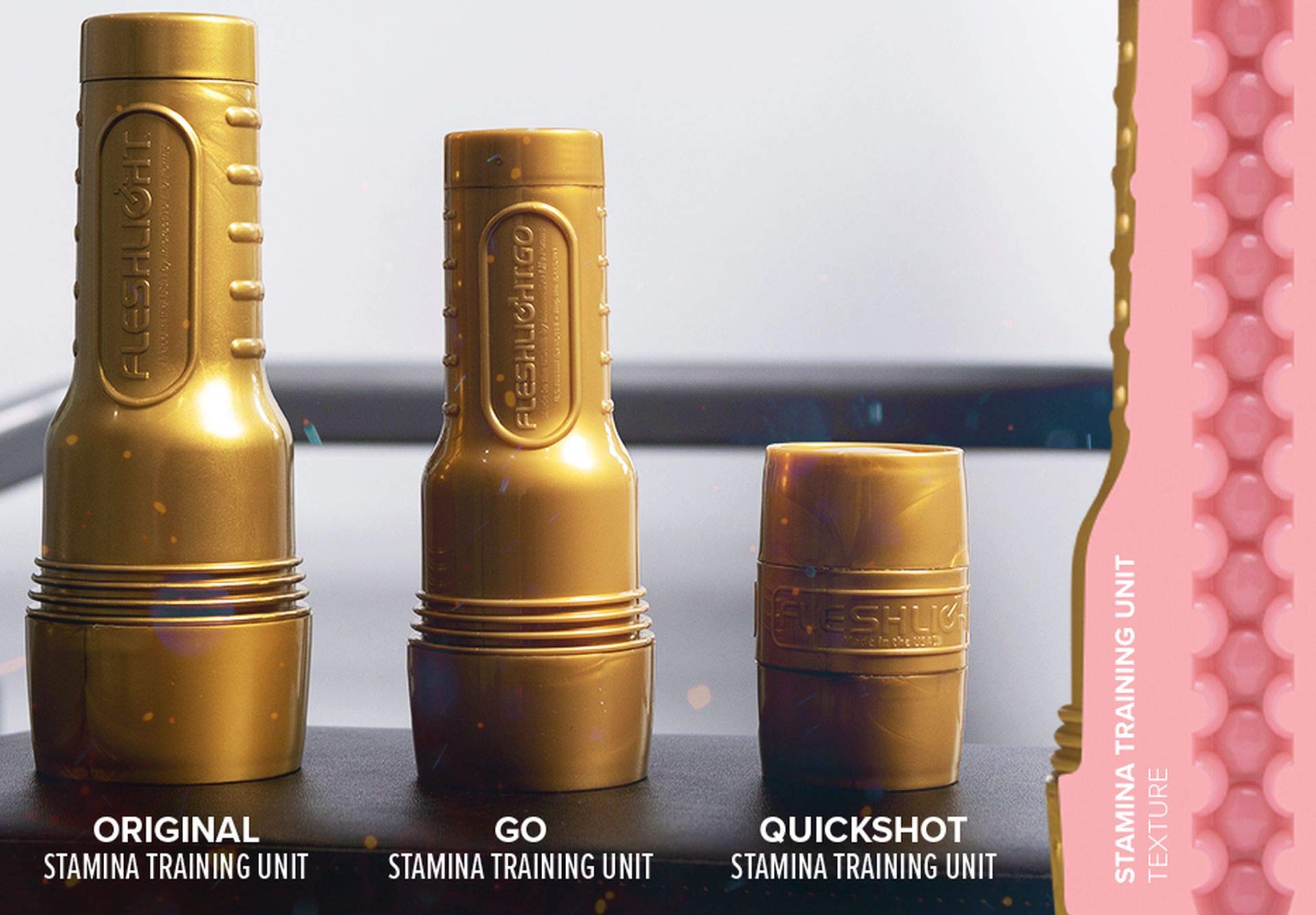 FLESHLIGHT Go Stamina Training Unit - Male Masturbator Sex Toy for Men | Enhance Performance & Endurance | Perfect for Solo Pleasure & Stamina Training