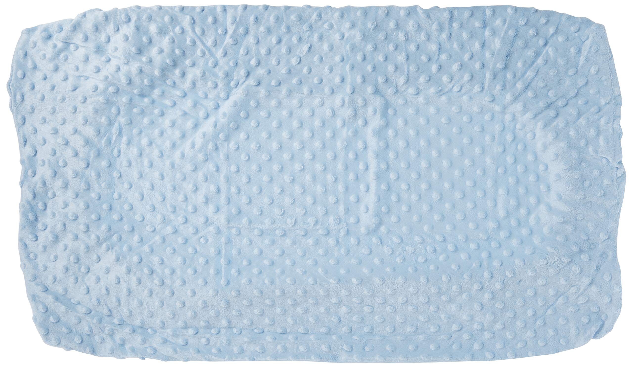Carter's Soft Plush Velboa Bubble Dot Baby Changing Pad Cover - Blue | Waterproof & Comfortable for Nursery, Diaper Changing Station & Travel