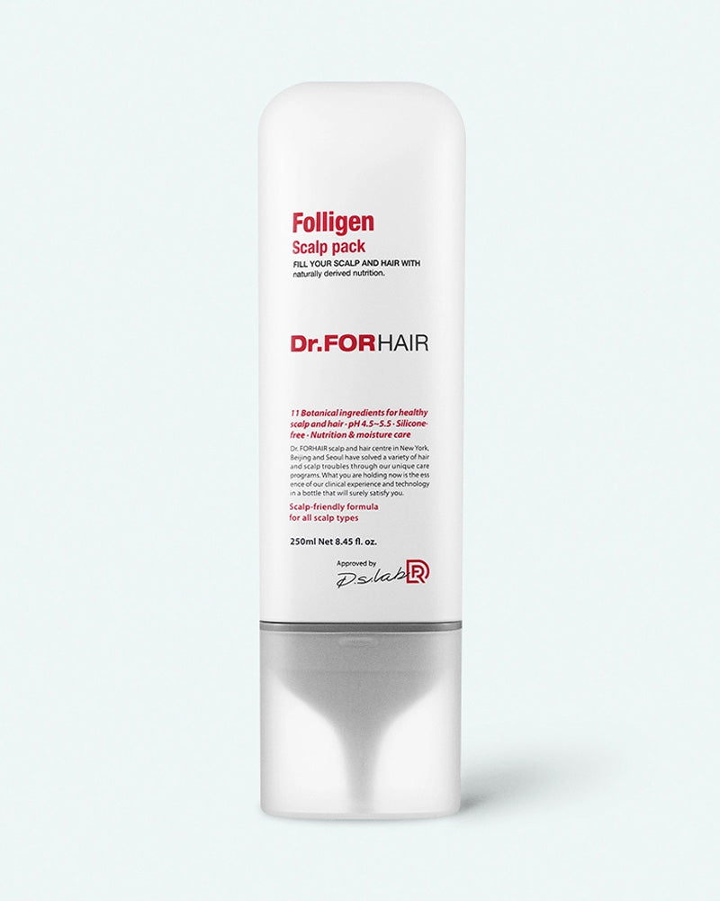 Dr.FORHAIR Folligen Scalp Pack - Hair Growth Treatment for Thinning Hair & Scalp Care - Stimulates Hair Follicles & Reduces Hair Loss - Perfect for Men & Women at Home or Salon Use
