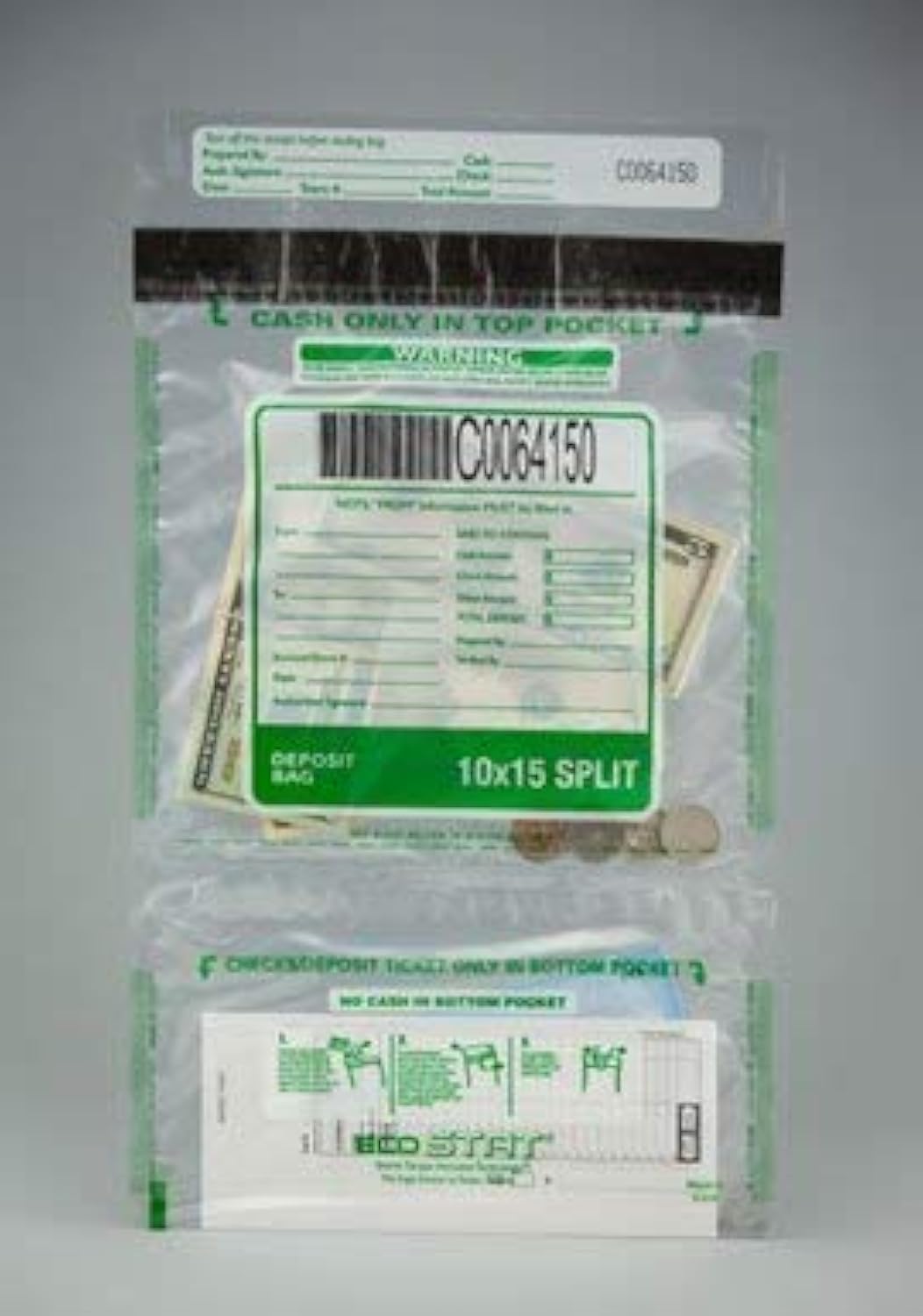 200 Cashier Deposit Bags Tamper Evident - 10