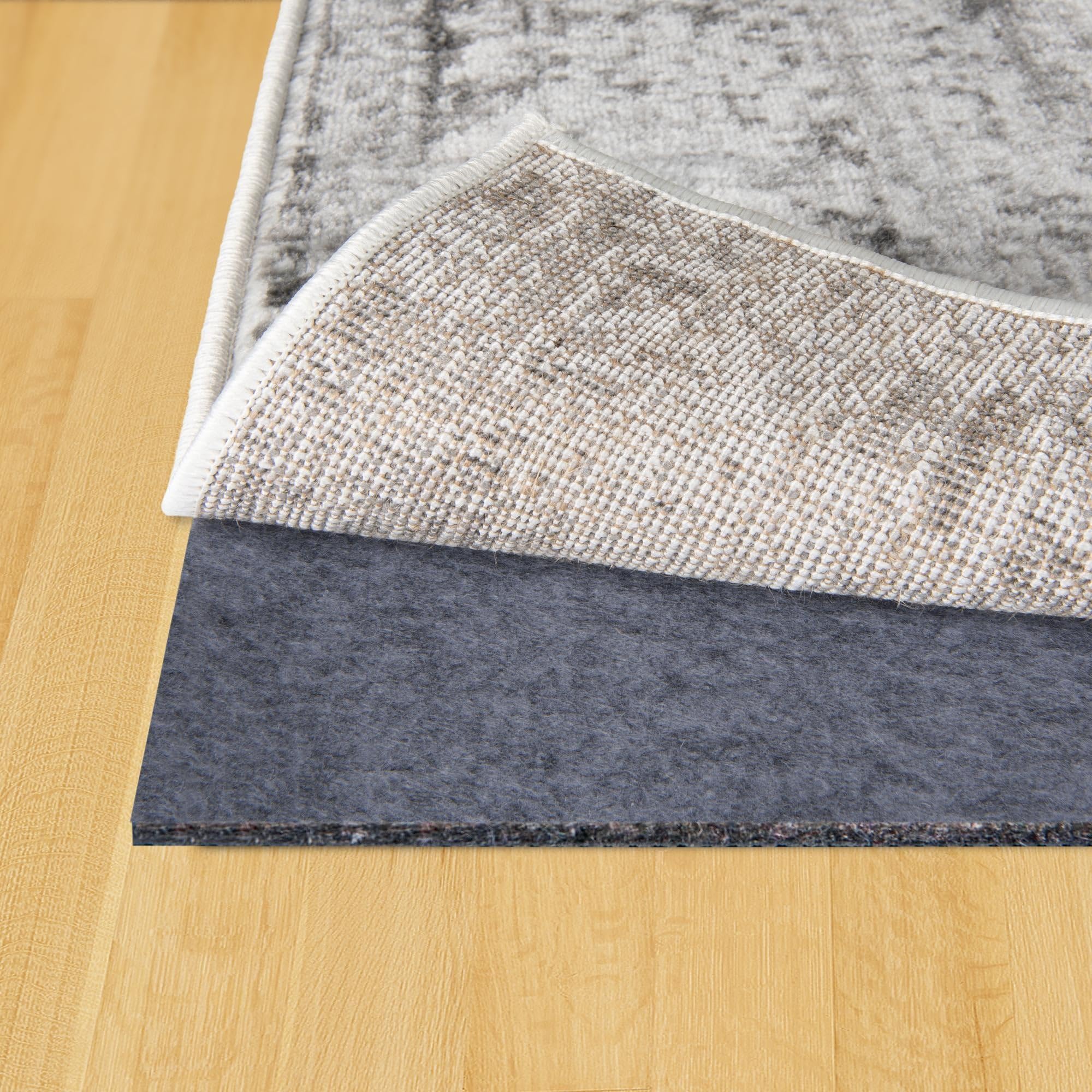 Unique Loom Uni-Luxe Dual Surface Felt & Rubber Non-Slip Rug Pad 1/4
