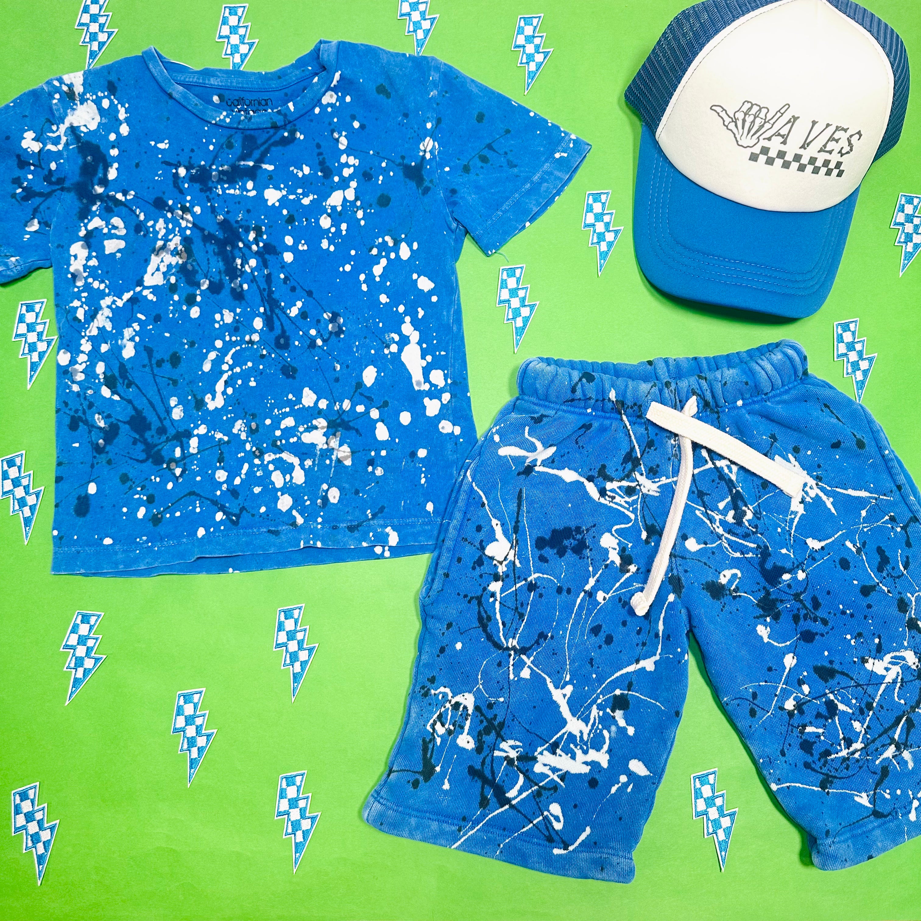Trendy Paint Splatter Shorts for Women - High Waisted Casual Summer Shorts - Perfect for Art Festivals, Beach Outings & Street Style