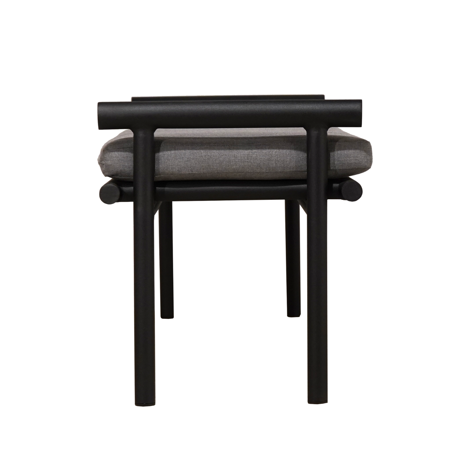 Andreas Wooden Bench - Modern Outdoor Garden Bench with Backrest, Durable & Weather-Resistant - Perfect for Patio, Deck, Backyard, and Garden Seating