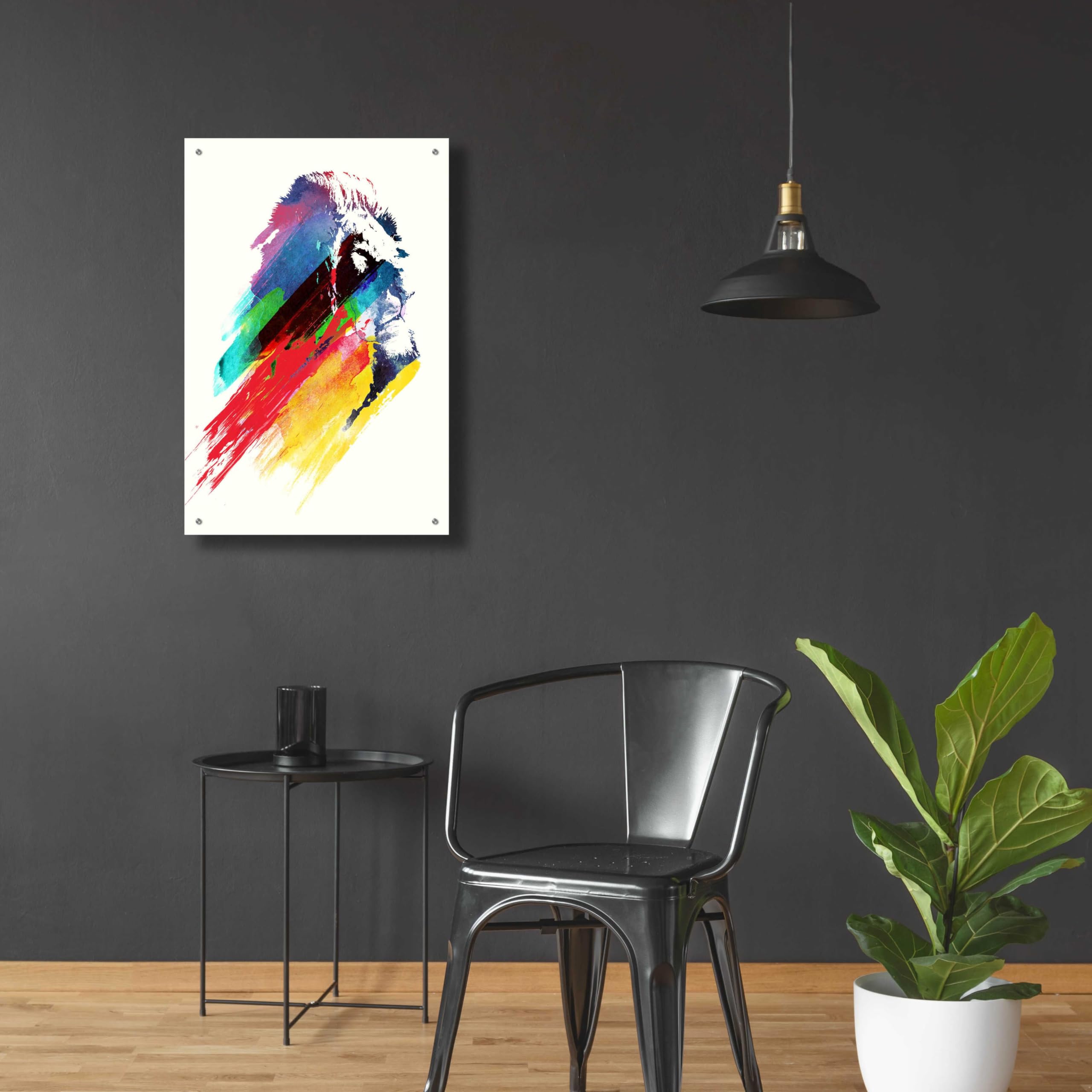 Epic Art 'Our Hero' by Robert Farkas - Premium Acrylic Glass Wall Painting 24x36 Inches - Perfect for Living Room, Bedroom, or Office Decor