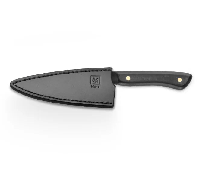 Premium Artisan Revere Santoku Knife 180mm with Protective Sheath - Japanese Kitchen Knife for Professional Chefs & Home Cooking, Perfect for Slicing, Dicing & Chopping Vegetables, Meat & Fish