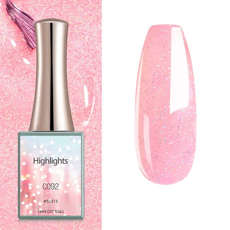 BELLE GAGA™ CANNI Soak Off LED Gel Nail Polish Set - 16ml Salon Quality DIY Manicure Kit for Home & Professional Use (Color C092) | Perfect for Nail Art, French Tips & Special Occasions