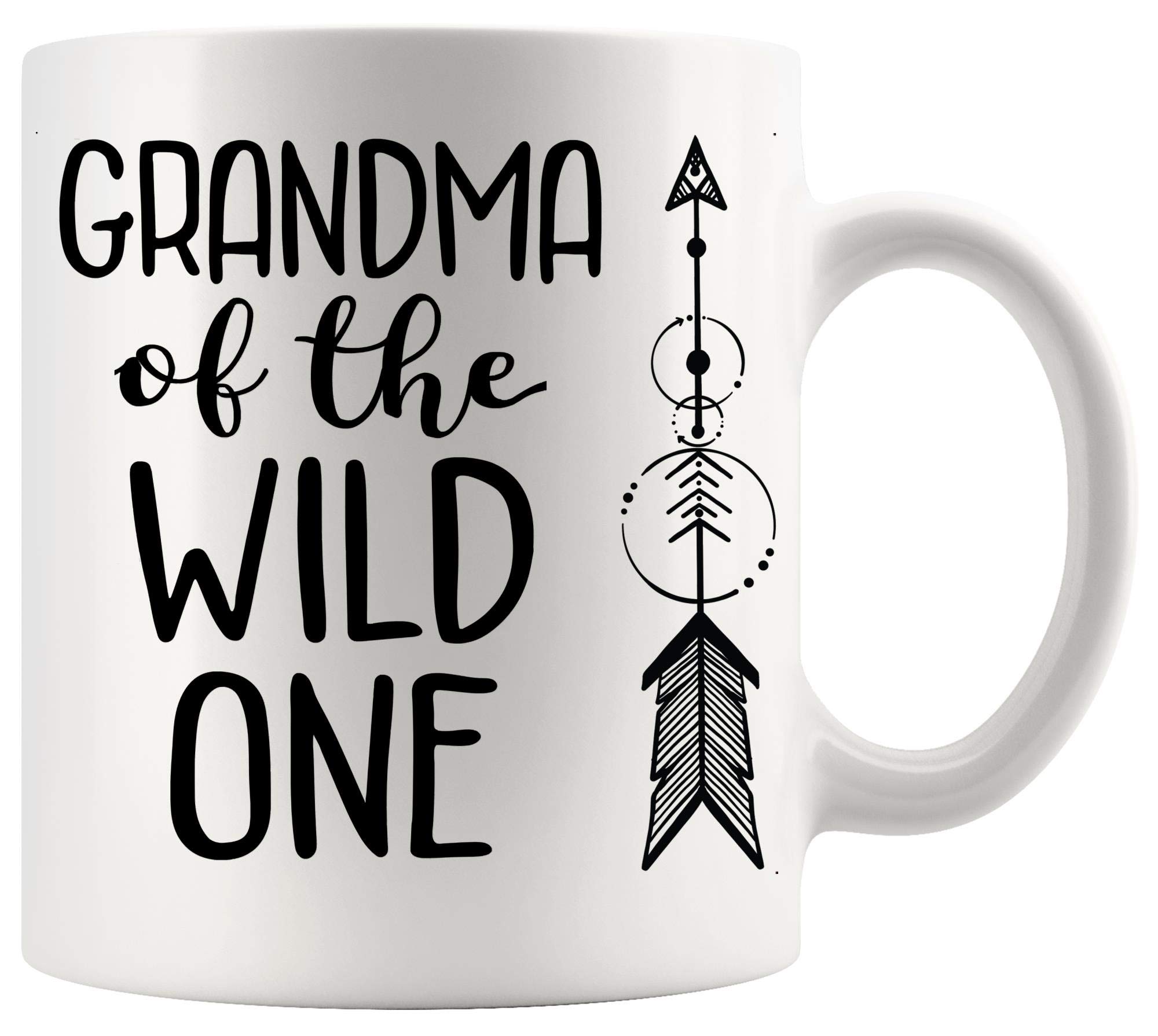 Funny Sarcastic Coffee Mug - 'Grandma of the Wild One' - 11Oz Ceramic Cup for Tea & Coffee - Perfect Gift for Birthday, Mother's Day, Retirement & Family Gatherings