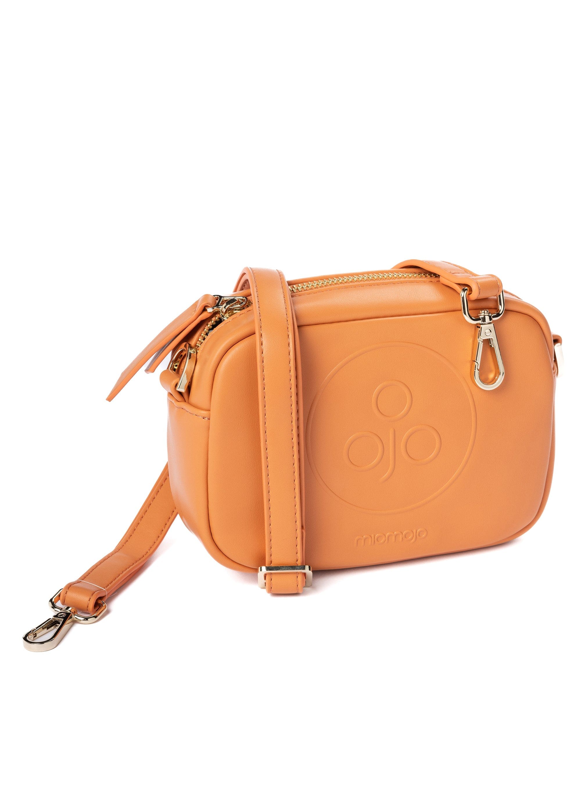 Eco-Friendly Mini Vegan Leather Crossbody Bag - Orange | Sustainable Fashion for Women, Perfect for Travel & Everyday Use