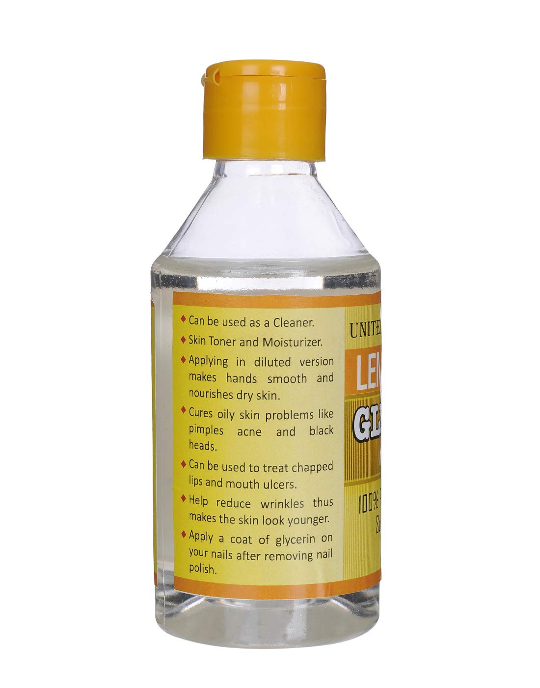 Unitedlys® Pure Lemon Glycerin Liquid for Skin Care - 200gm | 100% Natural Face, Hair & Body Moisturizer | Anti-Aging, Wrinkle Prevention | Acne & Dandruff Treatment | For Daily Beauty Routine, Spa & Home Skincare