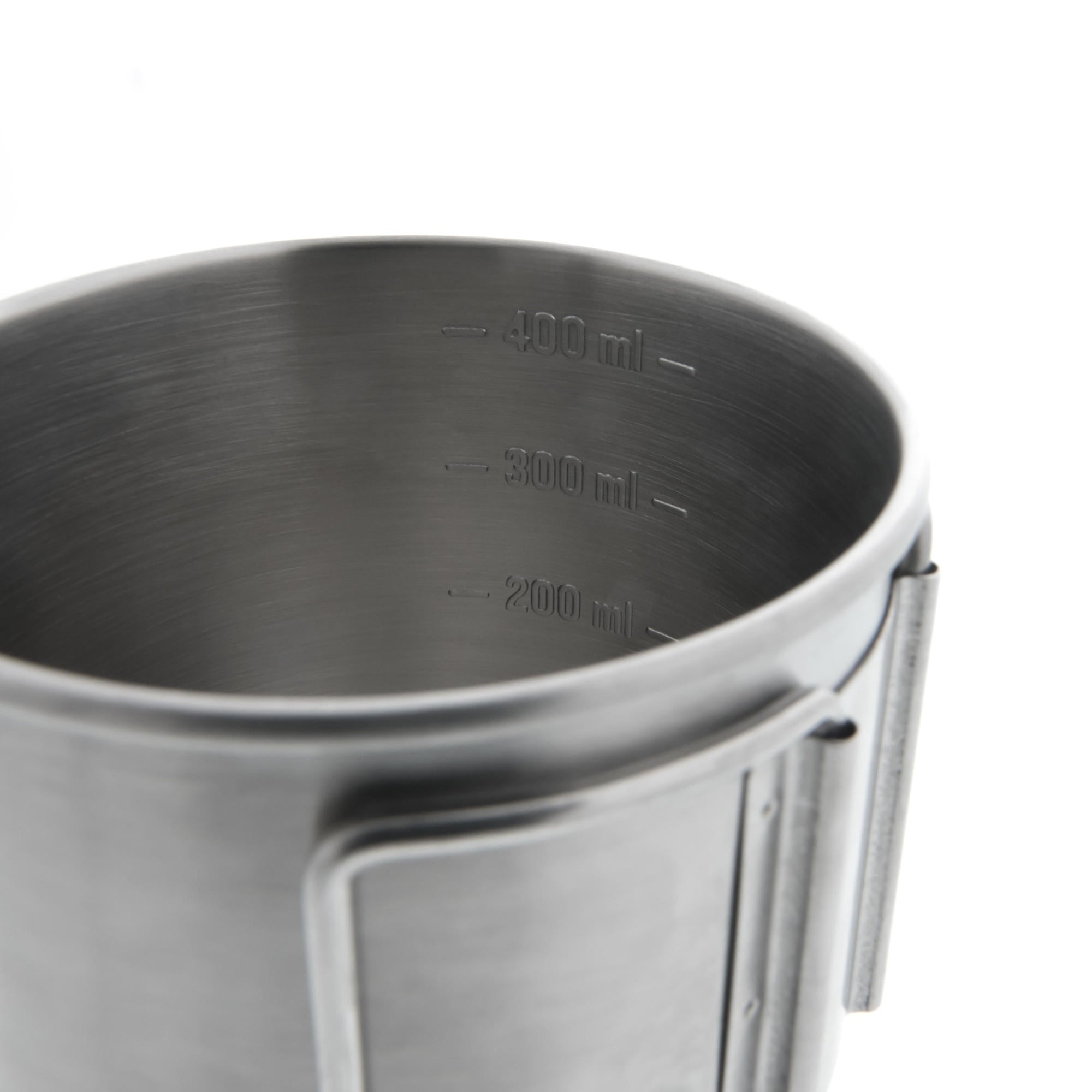 Quechua MH150 0.4L Stainless Steel Camping Mug - Insulated Travel Coffee Cup for Hiking, Backpacking & Outdoor Adventures