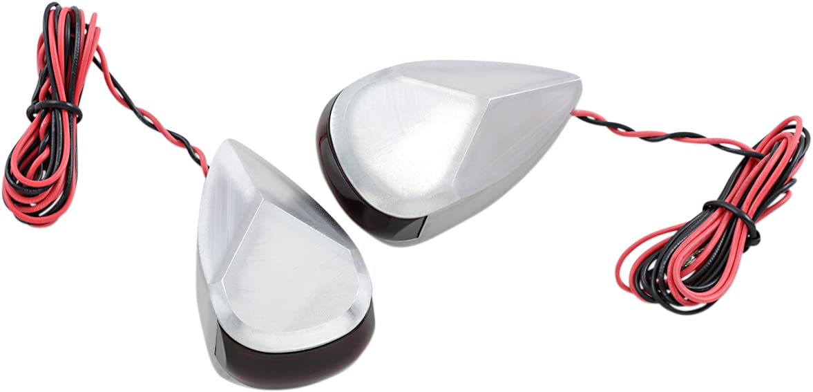 MRL-3R LED Turn Signal Light - High Visibility Raw Red/Red Lens for Motorcycles, Cars & Trucks - Durable & Bright Indicator for Safe Night Riding & Off-Road Adventures