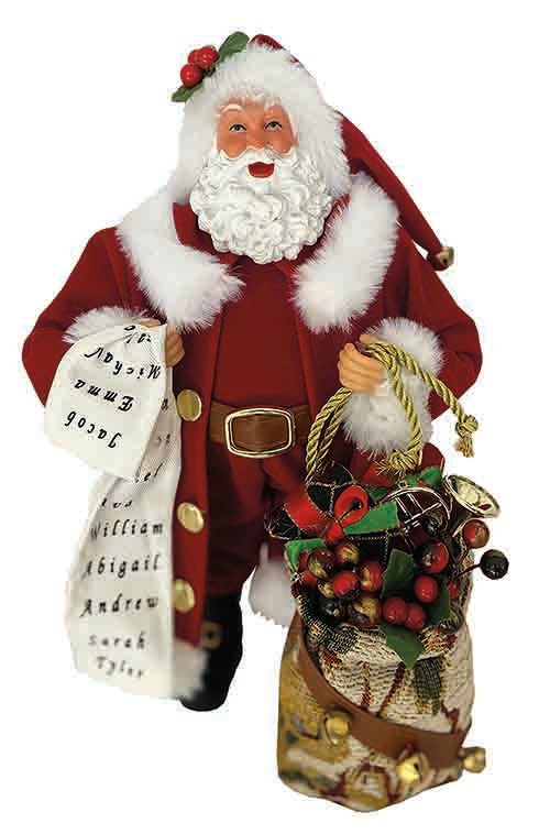 12 Santa Figurines - Christmas Decorations for Home, Office & Holiday Displays - Perfect for Tree Toppers, Mantel Decor & Gift Giving