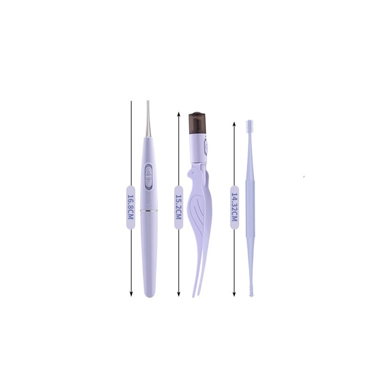 Professional LED Lighted Ear Wax Removal Kit - Stainless Steel Tweezers with Magnifying Glass for Safe Ear Cleaning, Hair Removal & Ear Care | Perfect for Home Use, Travel & Grooming