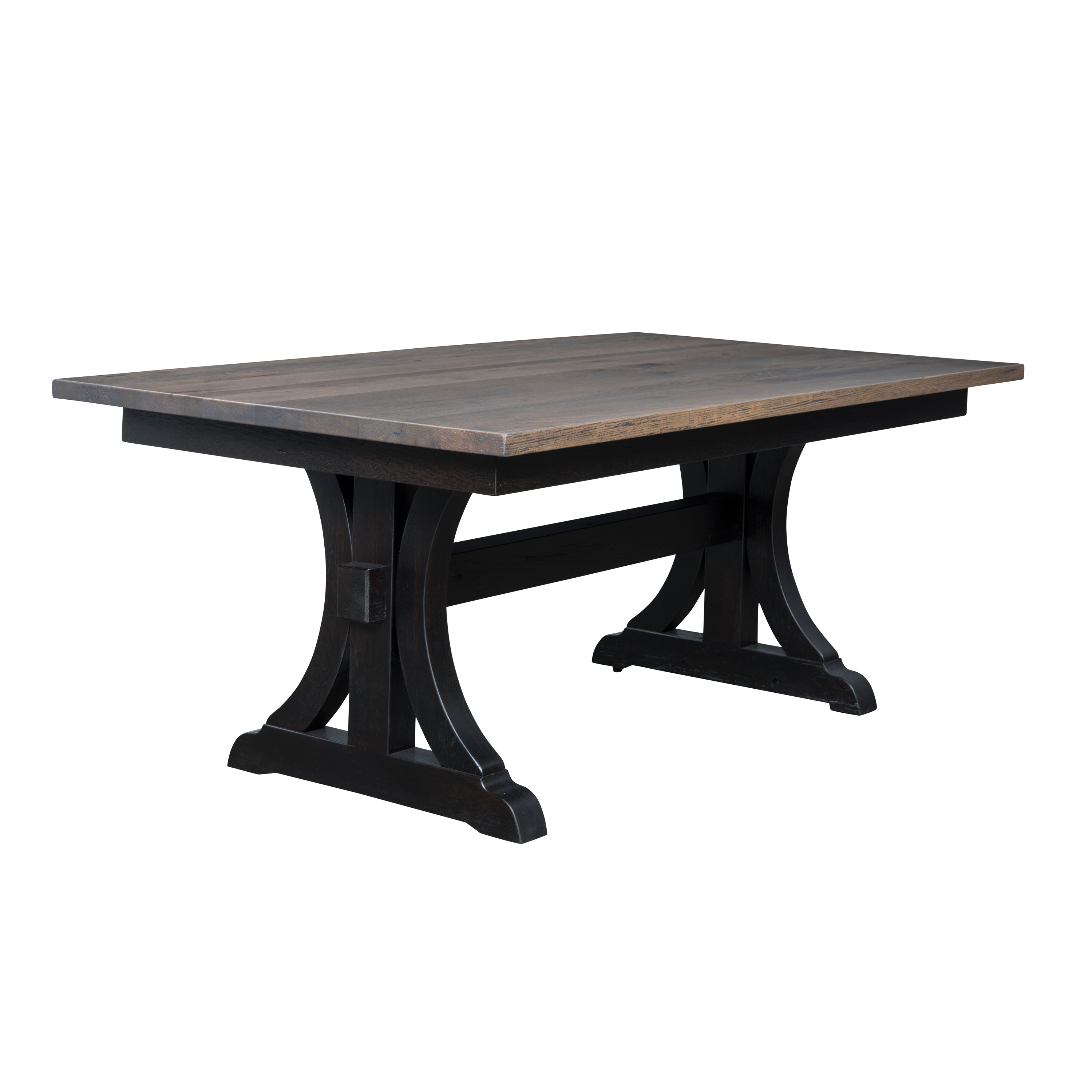 Hartland Trestle Table - Solid Wood Dining Table for Kitchen & Dining Room | Farmhouse Style Furniture for Home Decor & Entertaining