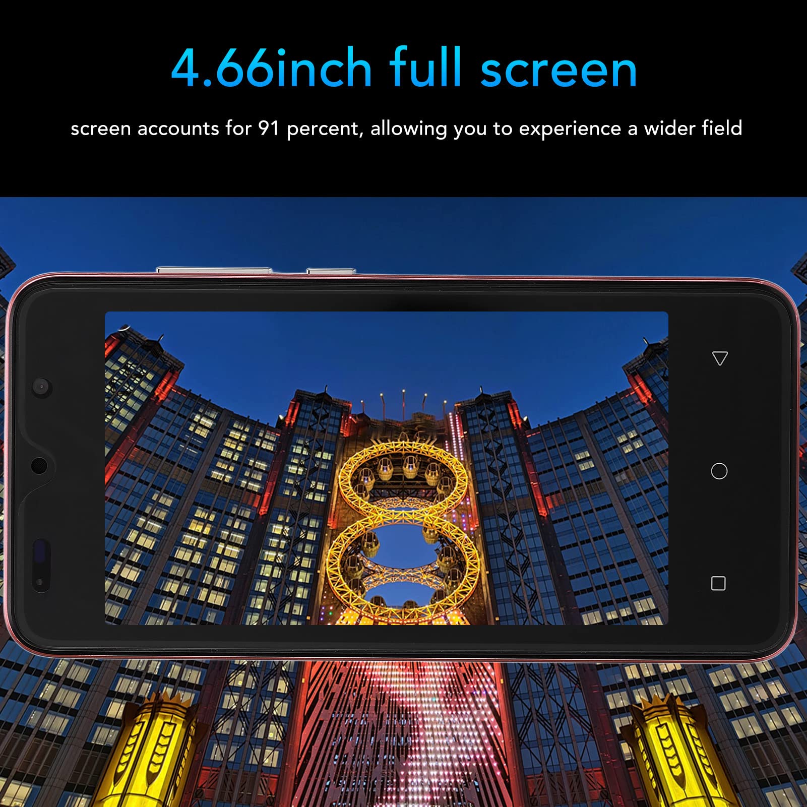 Cuifati Unlocked Smartphone - 4.66 Inch HD Screen Android Phone with 2100mAh Battery, 1GB RAM 8GB ROM, Dual SIM GSM International Model (Rose Gold) - Perfect for Travel, Business & Everyday Use