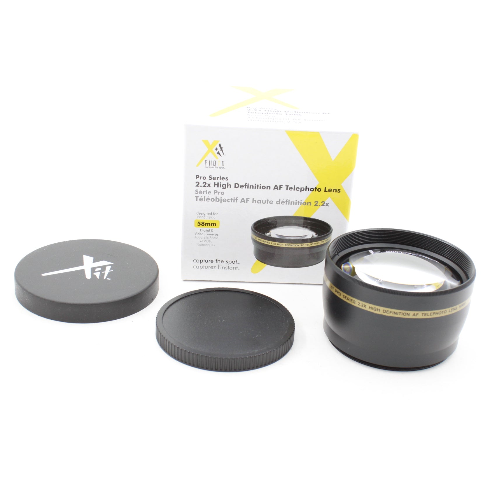 Used Pro Series 2.2 High Definition AF Telephoto Lens 58mm - Perfect for Portrait, Wildlife & Sports Photography