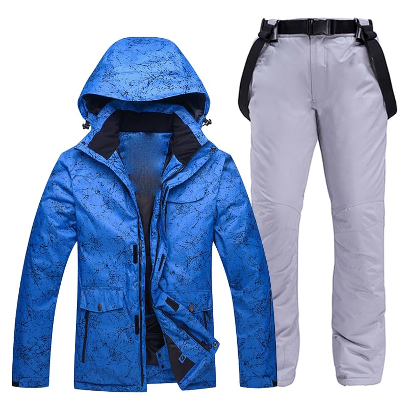 **Aoleaky Couples Ski Suit Set - Men's Waterproof Snow Jacket & Pants for Winter Sports - Warm Snowboarding Outfit for Skiing & Snowboarding**    *(Perfect for Couples Ski Trips, Snowboarding Adventures & Winter Mountain Getaways)*