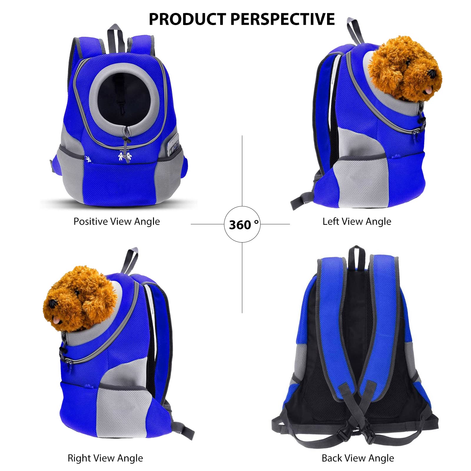 Best Dog & Cat Backpack Carrier for Travel - Lightweight Pet Carrier for Small Dogs & Cats - Perfect for Hiking, Camping & Airplane Trips