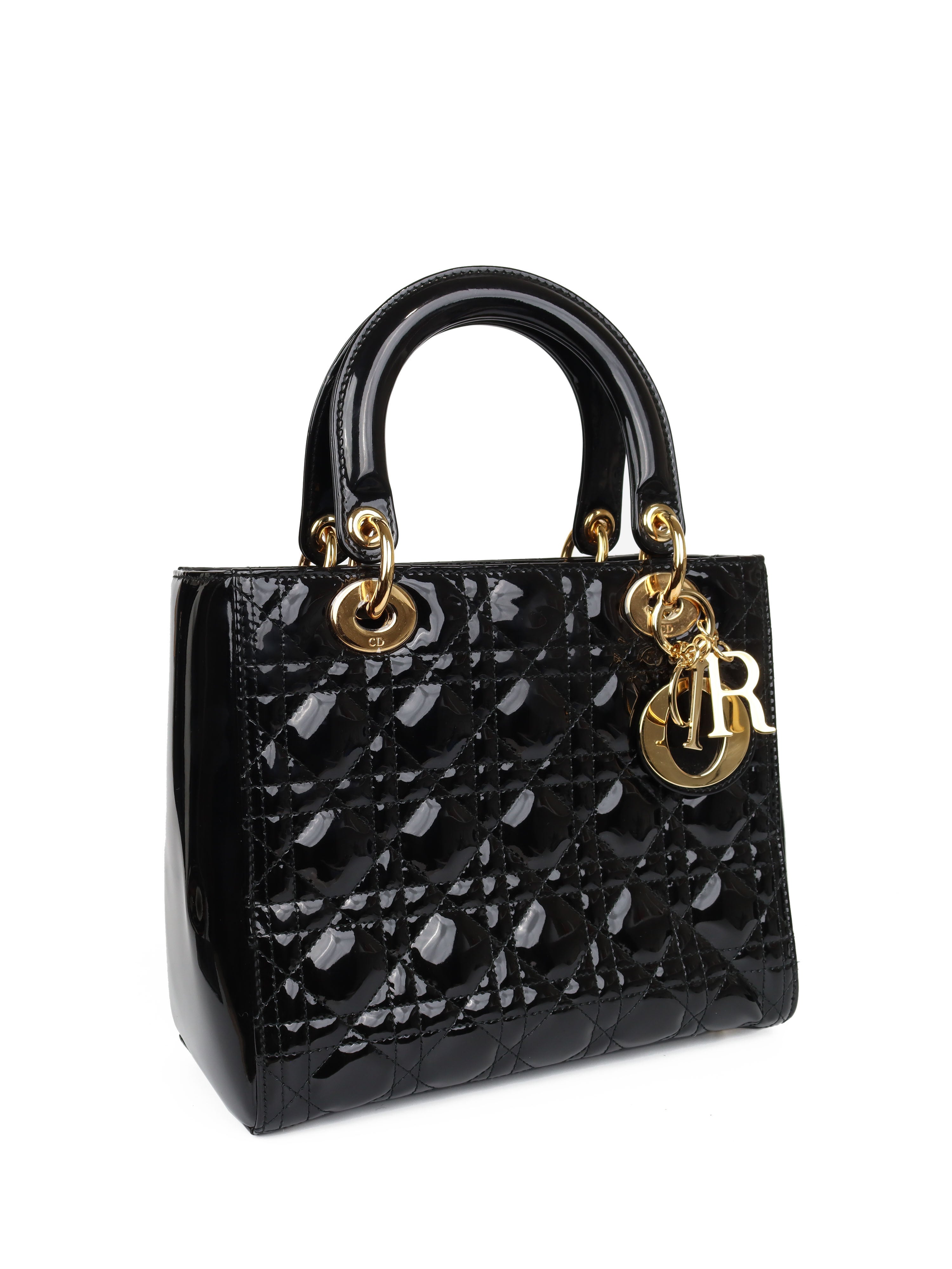 Dior Medium Black Lady Dior Handbag - Luxury Leather Shoulder Bag for Women | Perfect for Parties, Weddings & Evening Events