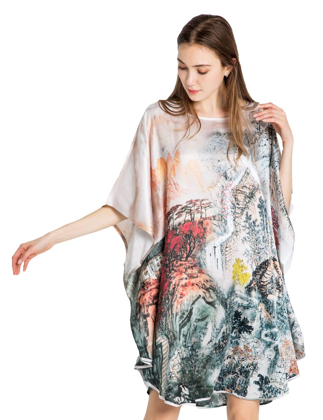 Grace Silk 100% Pure Mulberry Silk Nightgown for Women - Luxurious Sleepwear for Comfortable Nights & Elegant Lounging