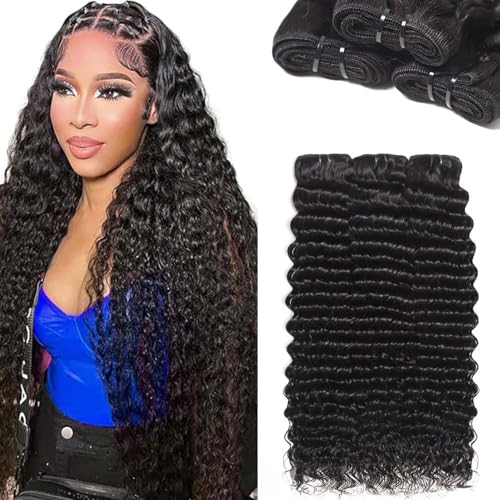 Natural Black Deep Wave Bundles