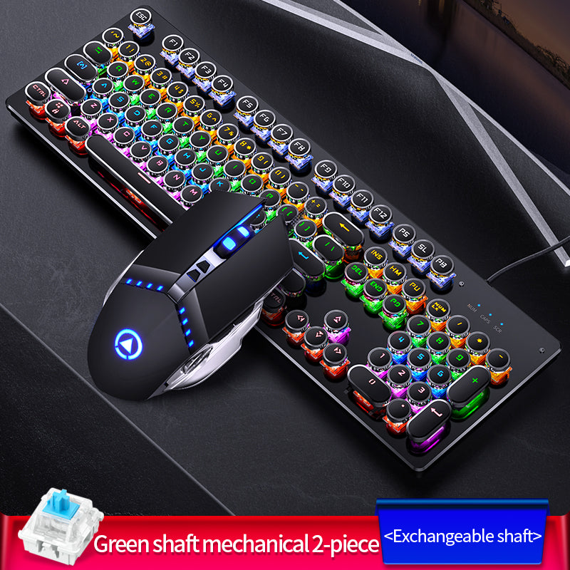 Professional RGB Backlit USB 2.0 Mechanical Gaming Keyboard with 4 Adjustable DPI Mouse - 104 Keys, CE Certified (ZK 4) - Perfect for PC Gaming, Office Work & Streaming Setups