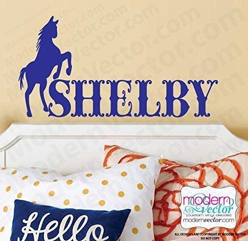 Personalized Name Vinyl Wall Decal for Horse Lovers - Perfect for Nursery, Bedroom & Western Home Decor