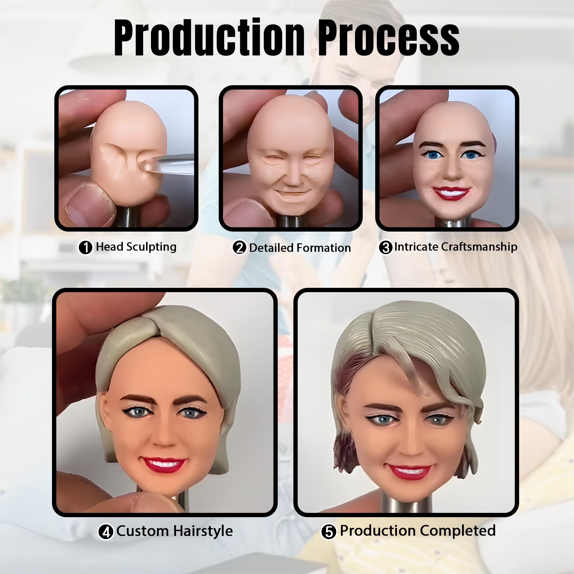 Custom Bobbleheads for Women - Personalized Handmade Collectible Figurine | Unique Gift for Fashion Lovers, Birthday & Anniversary Present | Perfect for Home Decor, Office Desk & Gift Giving