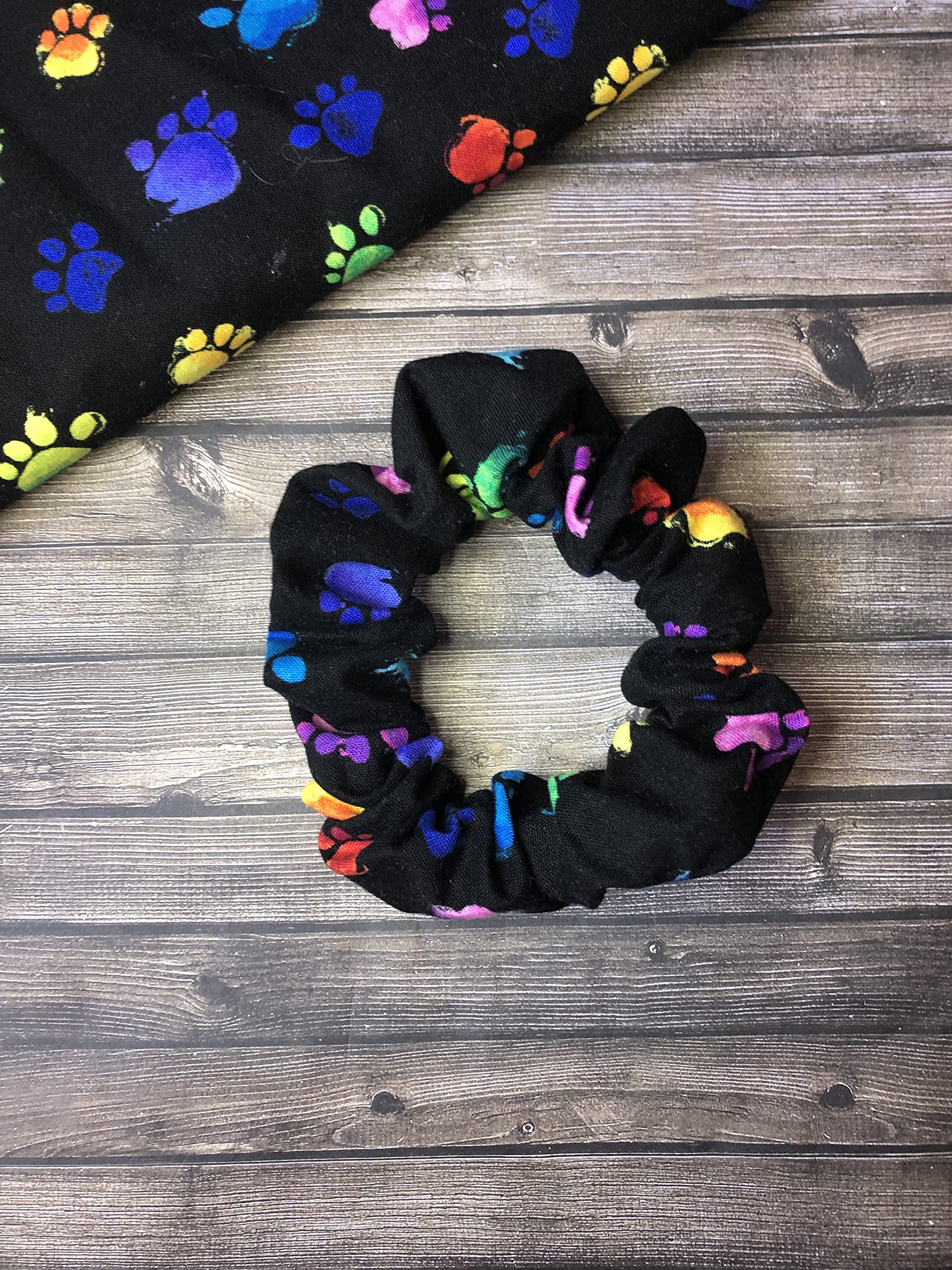 Paw Print Hair Scrunchies for Women & Girls - Stylish Hair Accessories for Daily Wear