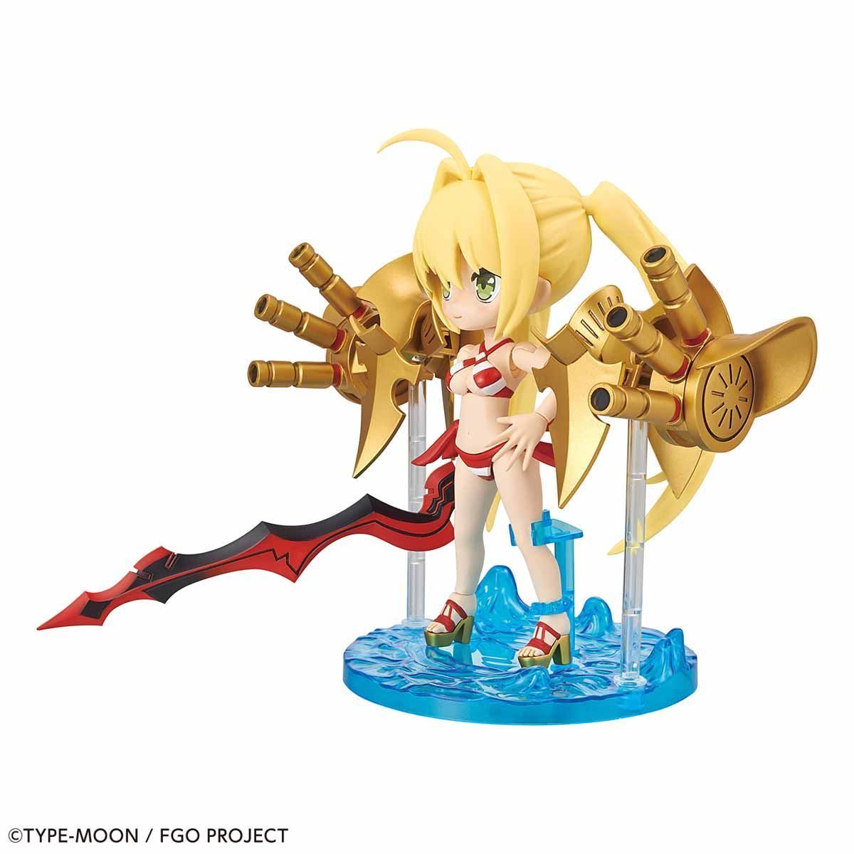 Bandai Petitrits #02 Fate/Grand Order Caster Nero Claudius Action Figure Model Kit - Anime Collectible for Display & Gaming Enthusiasts