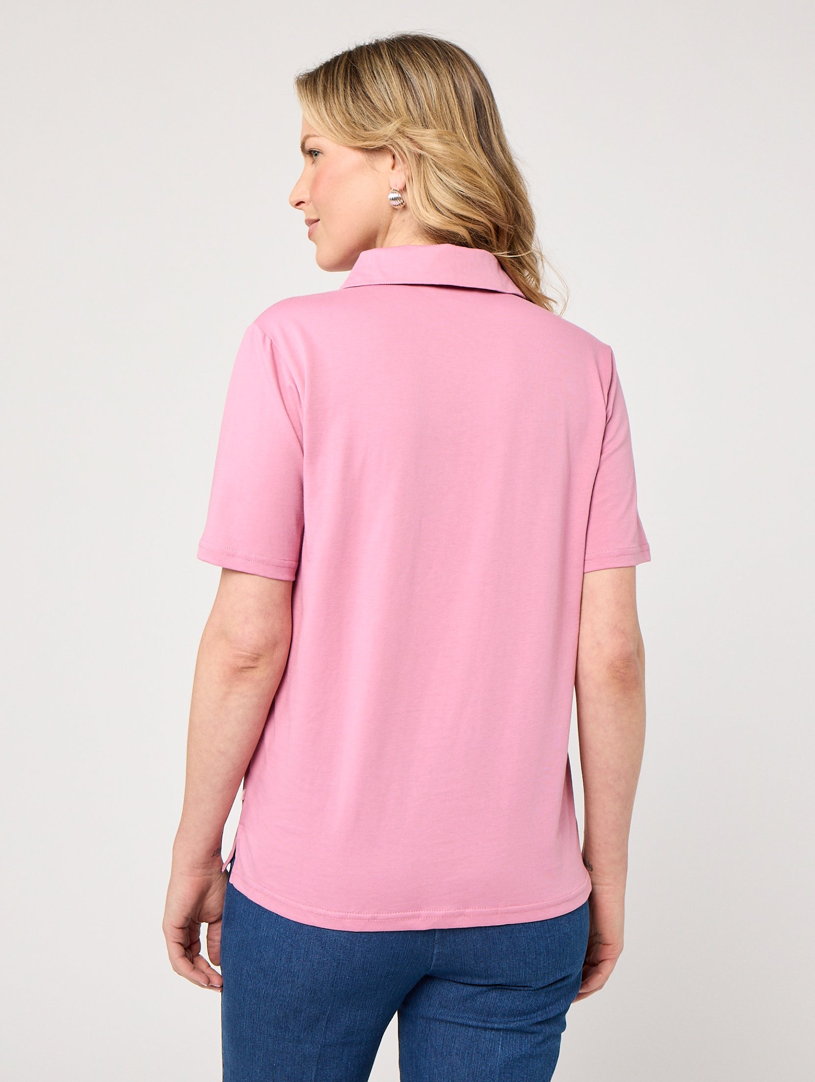 Cleo Polo Top for Women - Comfortable & Stylish Casual Shirt - Perfect for Work, Golf & Everyday Wear - Bapnk296 142478