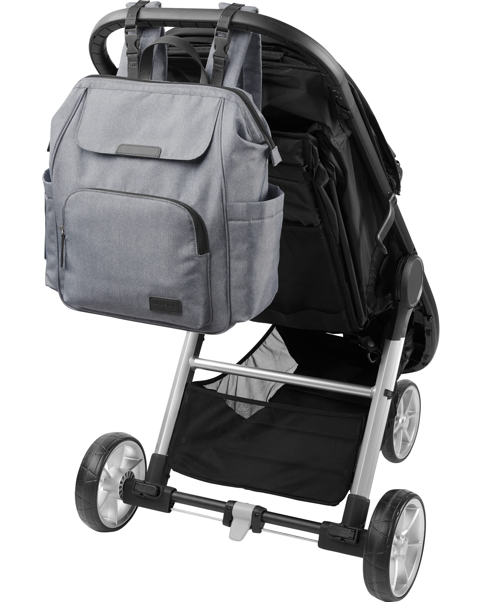 Carter's Simple Joys Unisex Baby Diaper Backpack - Waterproof, Spacious & Lightweight for Everyday Use | Perfect for Travel, Daycare & On-the-Go Parents