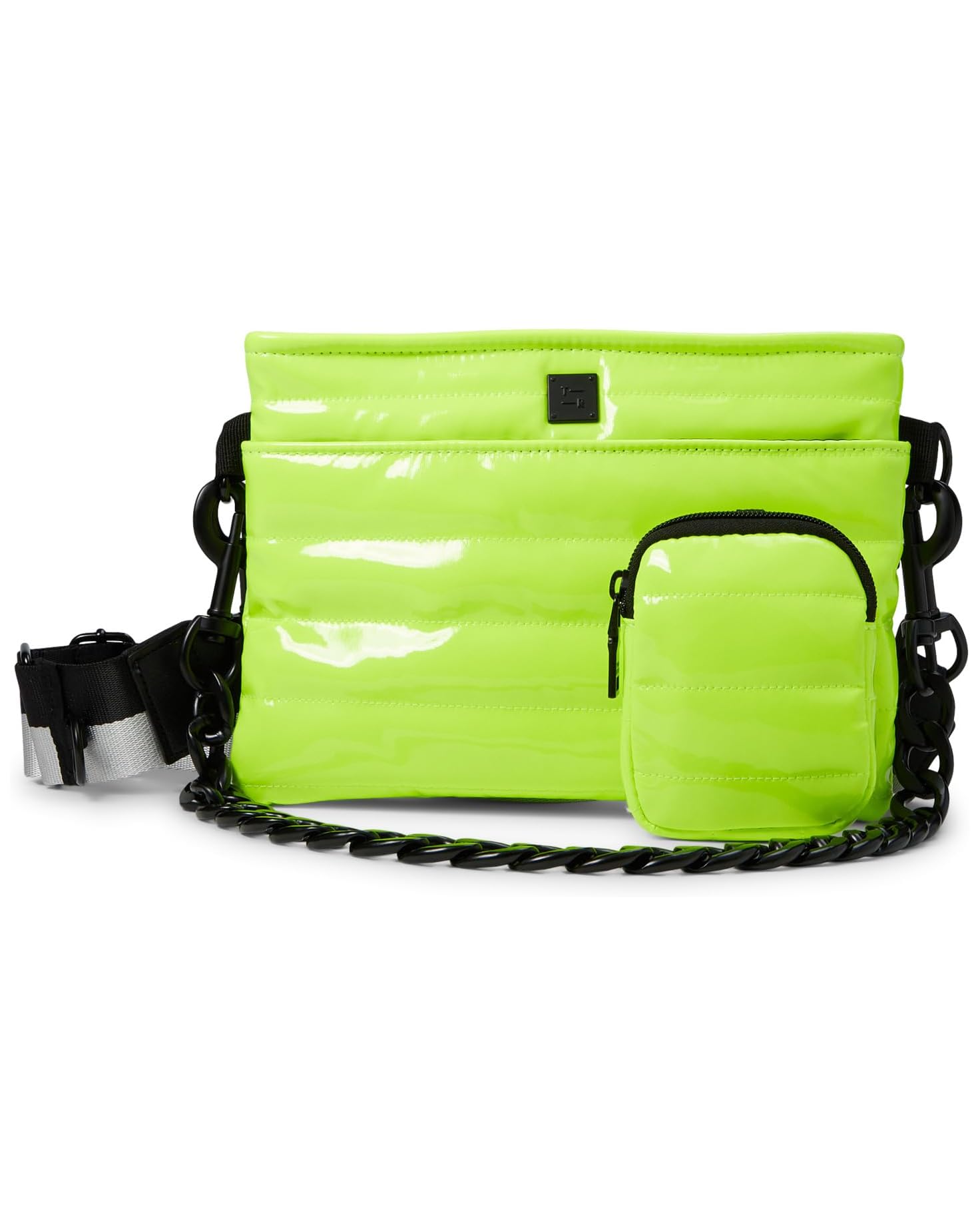 Think Royln Downtown Crossbody Bag - Neon Yellow Crosswalk Design, Lightweight & Water-Resistant for Women | Perfect for Travel, Shopping & Daily Commute
