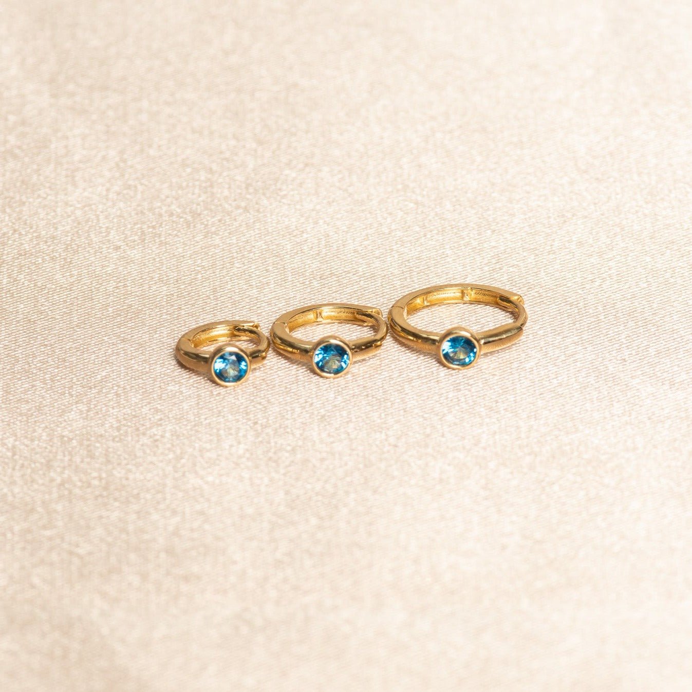 14k Yellow Gold Blue Topaz Bezel Ring – Elegant Birthstone Jewelry for Women, Perfect for Birthdays, Anniversaries & Special Occasions