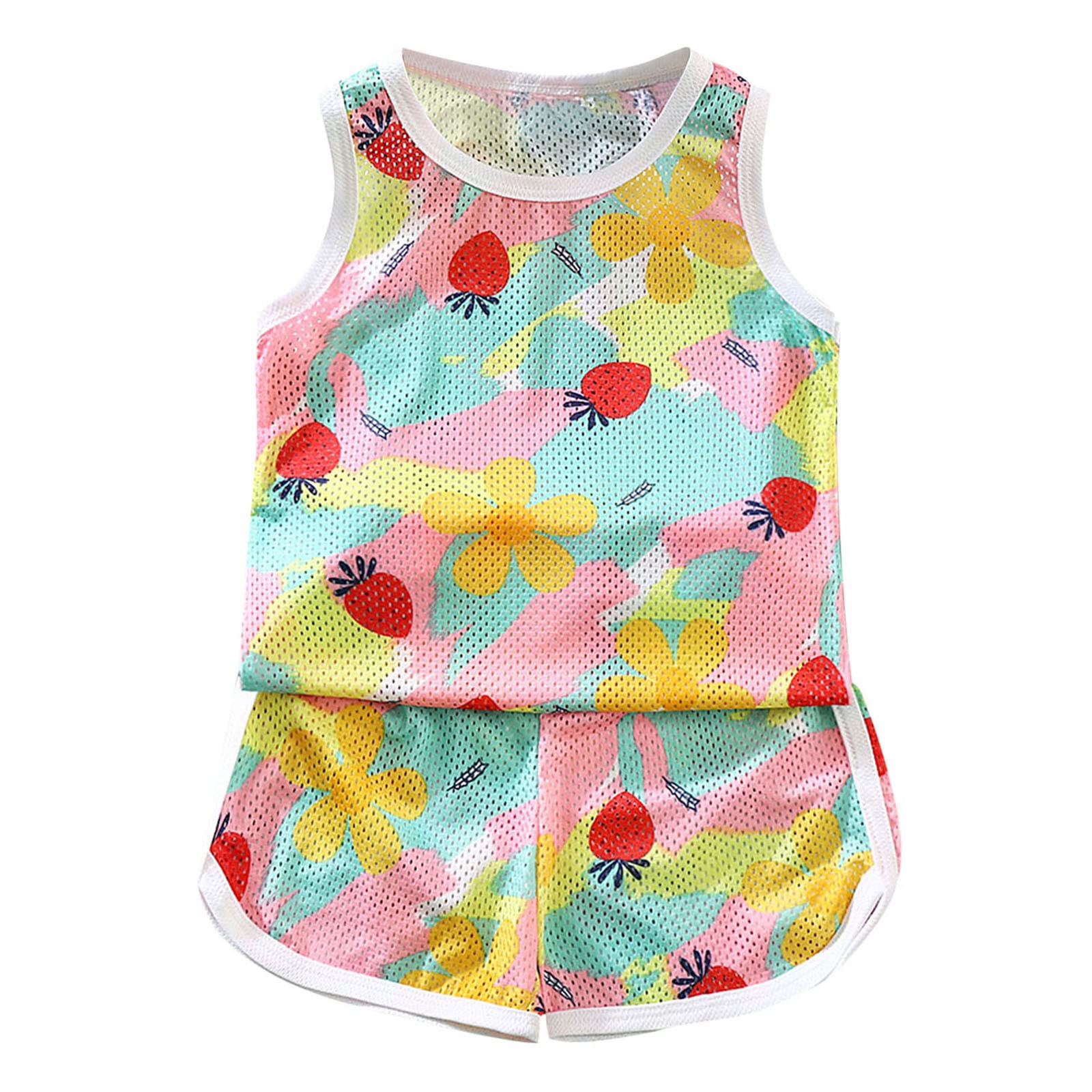 Baby Boys Summer Outfits - 2-Piece Waffle Cotton Short Sleeve Top & Shorts Set | Soft & Breathable Infant Clothes for Playtime & Outdoor Activities