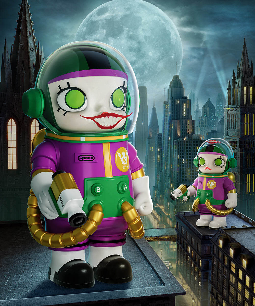 POP MART MEGA Space Molly 1000% Joker Collectible Figure - Limited Edition Vinyl Art Toy for Display & Decoration - Perfect for Anime Fans, Collectors, and Home/Office Decor