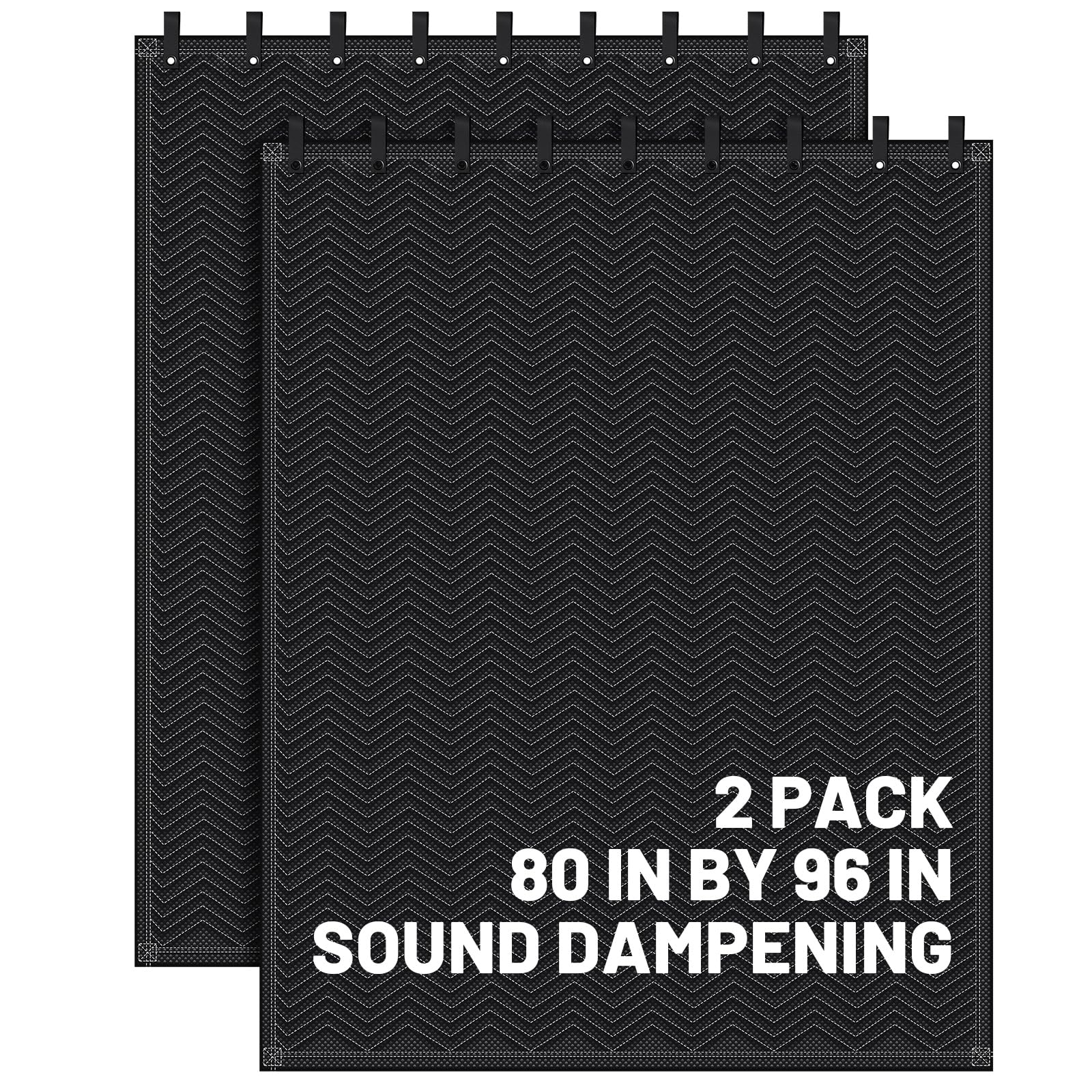 2 Pack Soundproof Blankets 80