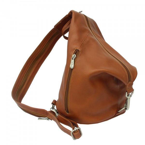 Genuine Leather Three-Zip Hobo Sling Bag for Women - Stylish Crossbody Purse for Daily Use, Travel & Work