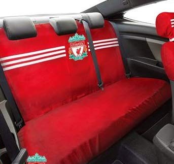 Liverpool FC Car Rear Seat Cover - Waterproof & Durable for SUVs, Sedans - Perfect for Soccer Fans & Travel Enthusiasts