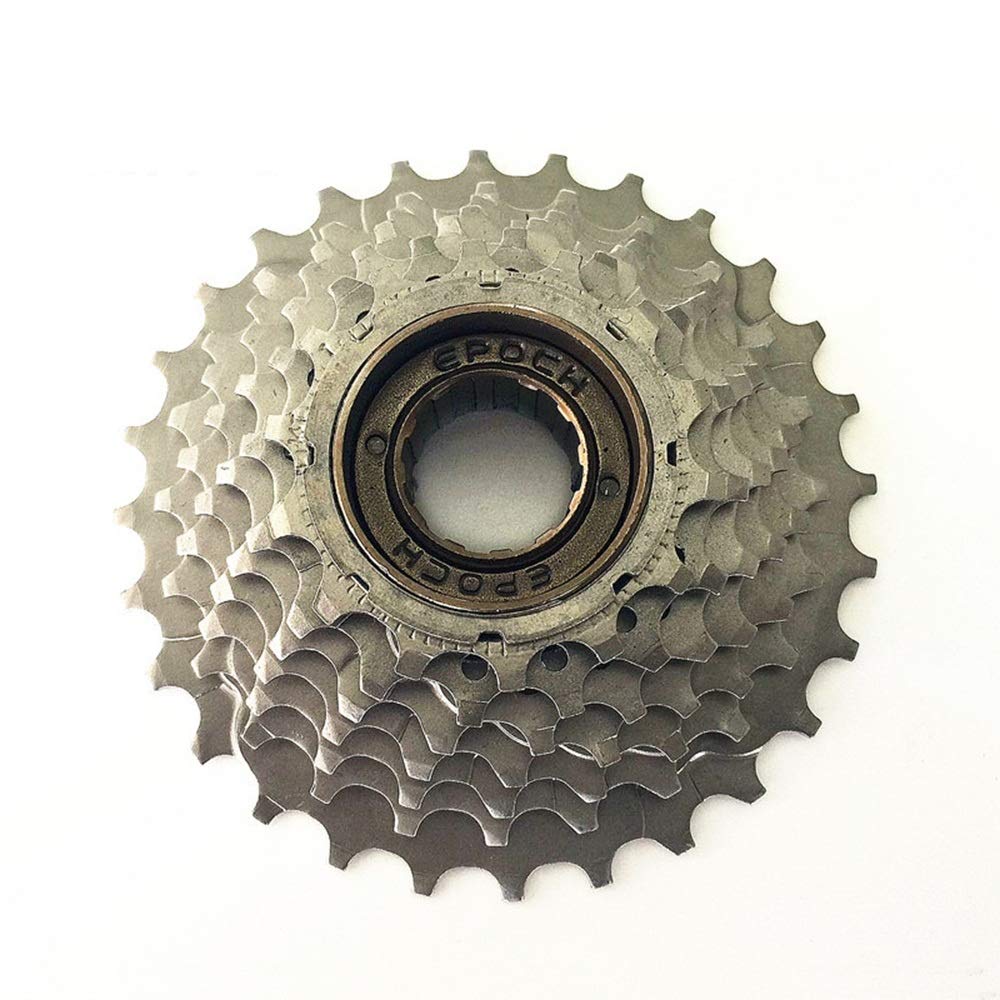 7 Speed MTB Bicycle Cassette 14-28T Freewheel Sprocket with Adapter - Compatible with Mountain Bikes, Fixie & Single Speed Bikes - Perfect for Trail Riding, Commuting and Urban Cycling
