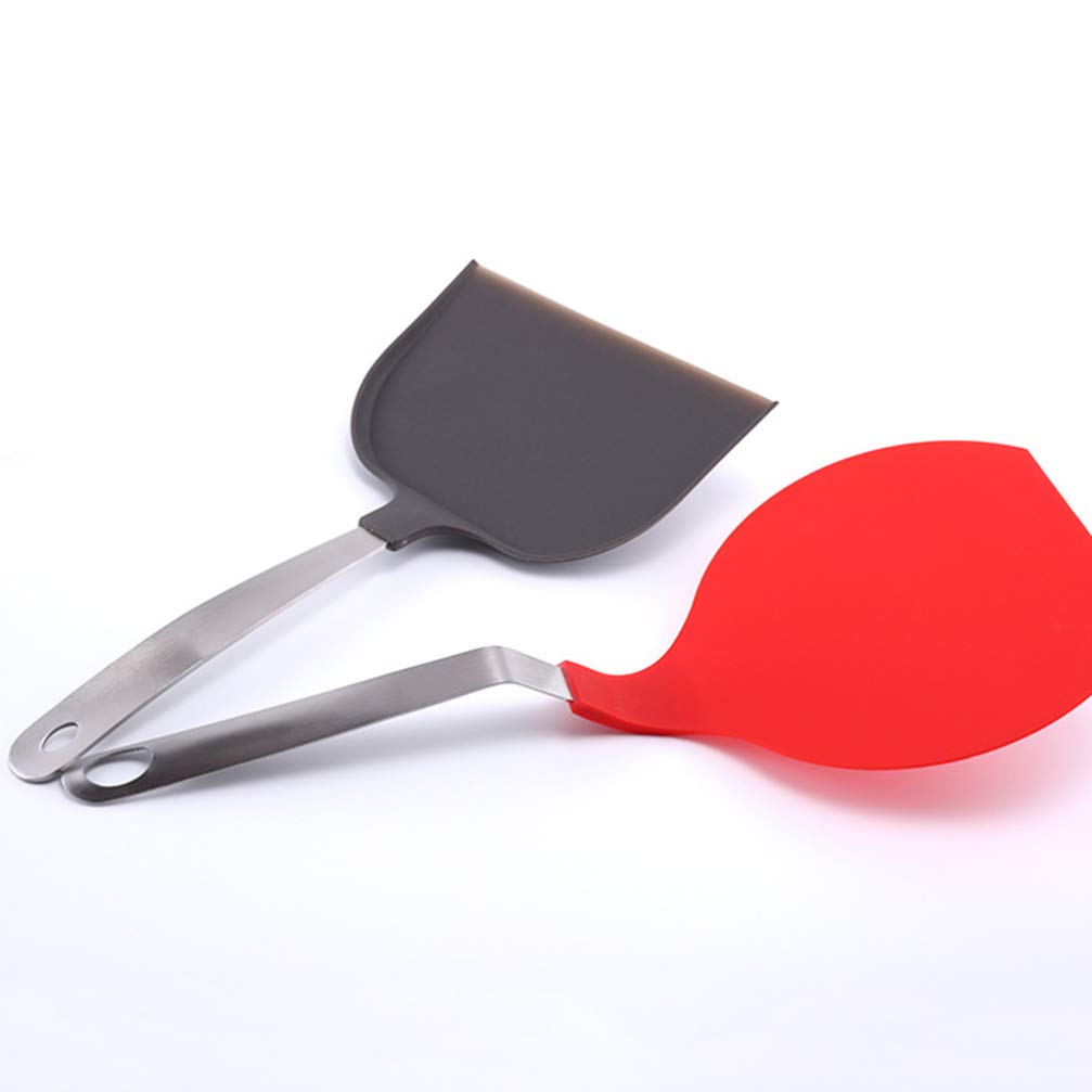 DOITOOL Stainless Steel Pizza Spatula - 12 Inch Baking & BBQ Turner with Wooden Handle - Perfect for Pizza, Cookies, Pancakes & Outdoor Grilling
