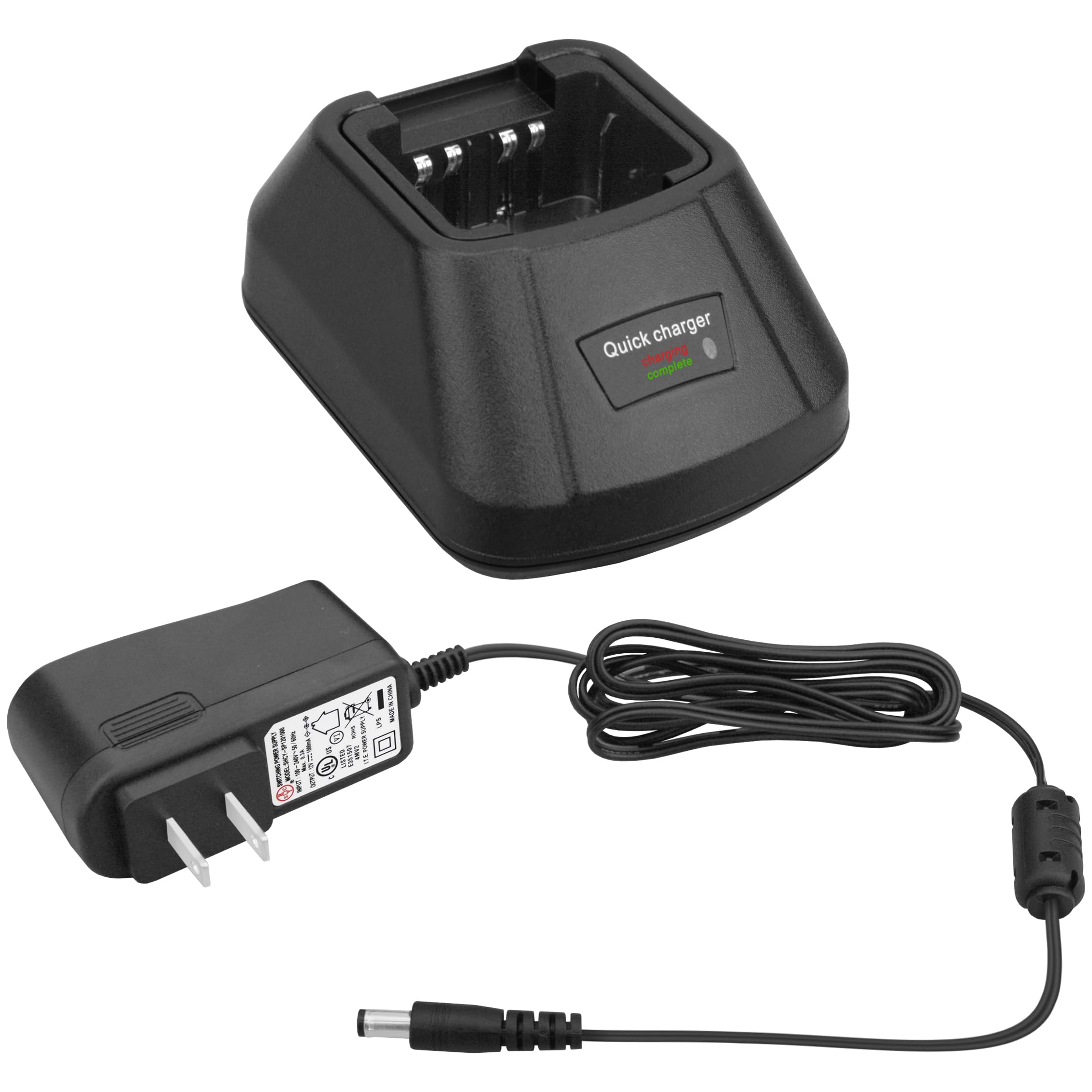 Motorola XTS Charger - Single Bay Rapid Desk Charger for XTS 2500/3000/3500 - Office & Field Use