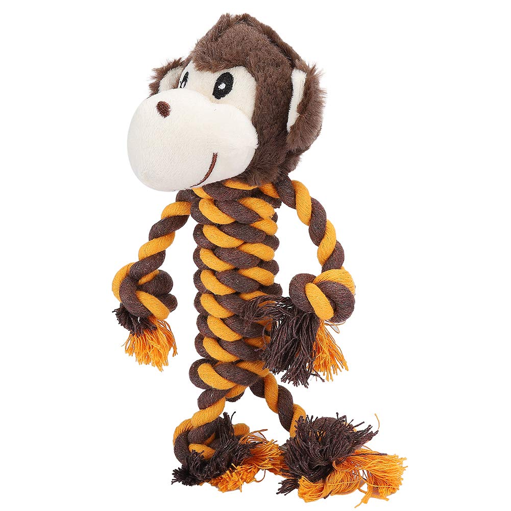 AntiBite Molar Chew Toy for Dogs - Teeth Cleaning Plush Dog Toy with Monkey Design | Durable Pet Chew Toy for Puppies & Adult Dogs | Perfect for Teething, Anxiety Relief & Playtime