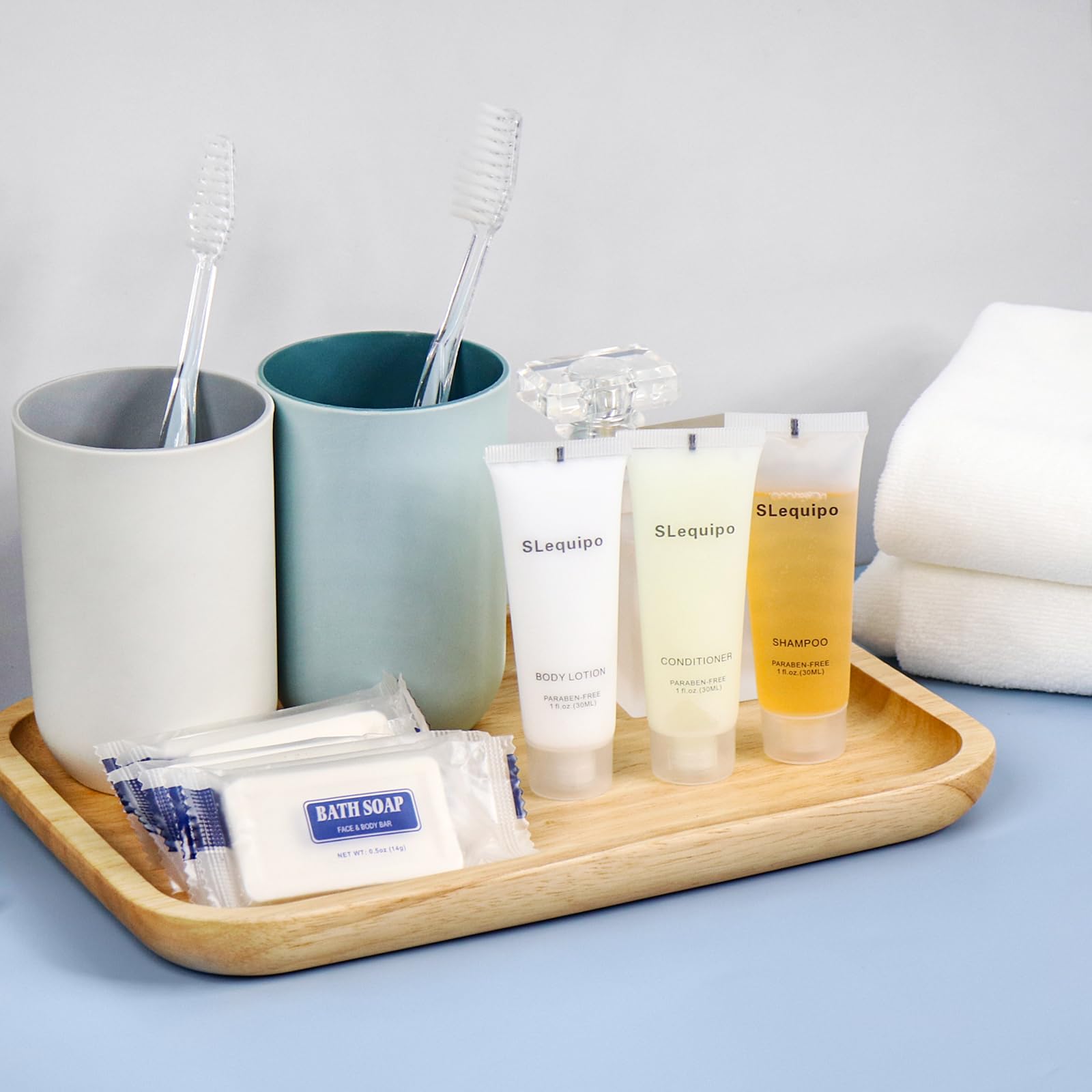 4-IN-1 Toiletries Bulk Set (20PCS) - 5 Hotel Bar Soaps, 5 Shampoos, 5 Conditioners, 5 Body Lotions | Mini Travel & Guest Amenities for Hotels, Airbnb, Weddings & Hospitality Services