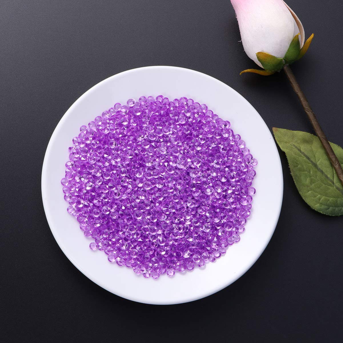DOITOOL 1000pcs 3mm Acrylic Rhinestone Gems - Sparkling Crystal Table Scatter for Wedding, Bridal Shower, Party Decorations | DIY Crafts, Vase Fillers, Nail Art, Home Decor & Gift Wrapping Accessories