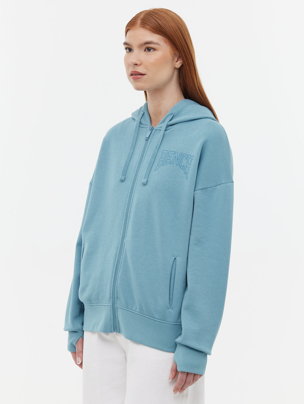 Zira Athletic Logo Zip Up Hoodie for Men & Women - Lightweight Fleece Pullover with Front Pockets - Perfect for Gym, Running, and Casual Wear
